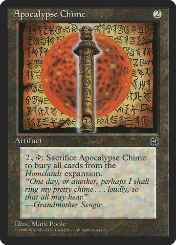 Apocalypse Chime Homelands Excellent Magic MTG
