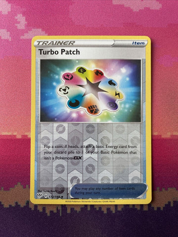 Pokemon Card Turbo Patch Darkness Ablaze Reverse Holo Uncommon 172/189 NM