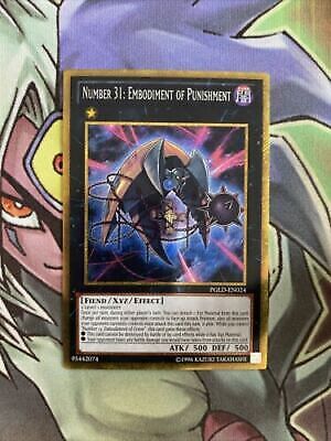 PGLD-EN024 Number 31: Embodiment Of Punishment Secret Unl Edition NM Yugioh Card