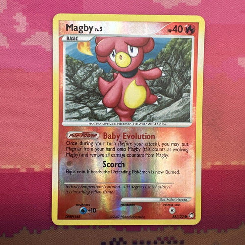 Pokemon Card Magby Mysterious Treasures Reverse Holo 88/123 Near Mint