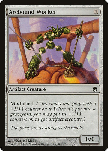 Arcbound Worker Darksteel Excellent Magic MTG