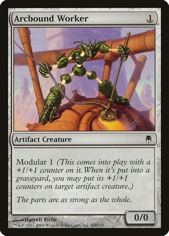 Arcbound Worker Darksteel Excellent Magic MTG