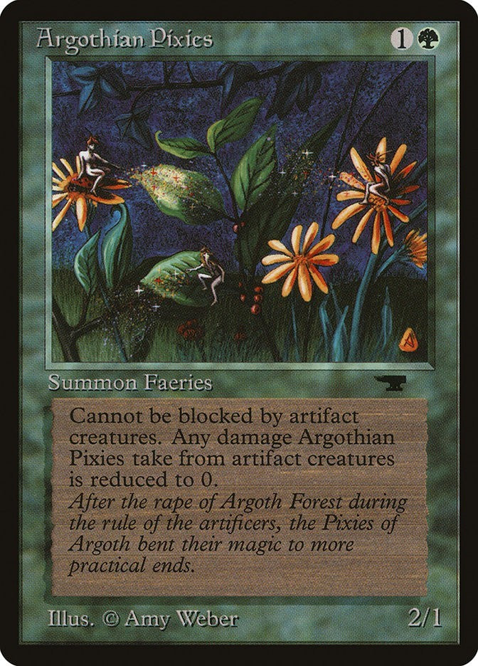 Argothian Pixies Antiquities Excellent Magic MTG