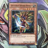 GLD3-EN006 Amazoness Swords Woman Common Limited Edition NM Yugioh Card