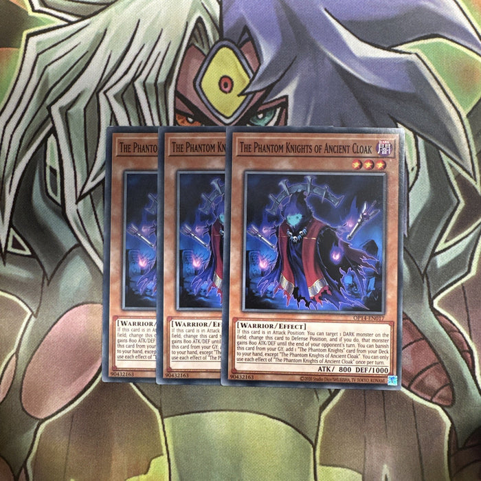 OP17-EN017 x3 The Phantom Knights Of Ancient Cloak Excellent Condition Yugioh