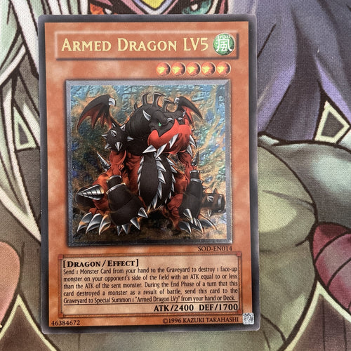 SOD-EN014 Armed Dragon LV5 Ultimate Rare UNL Edition NM Yugioh