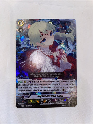 Card Fight Vanguard Nightmare Doll, Alice BT03/003EN RRR Pale Moon