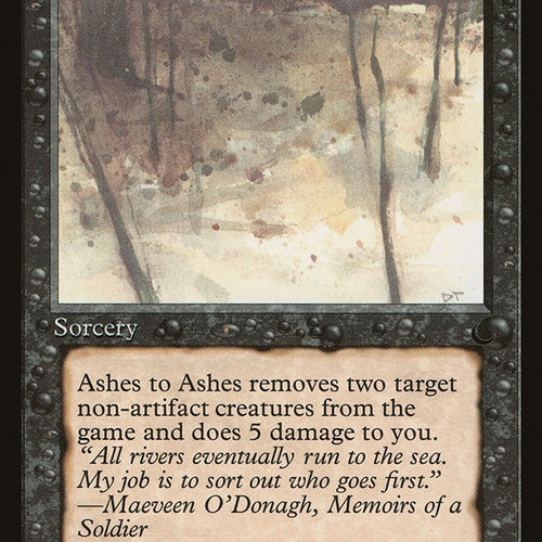 Ashes To Ashes The Dark Excellent Magic MTG