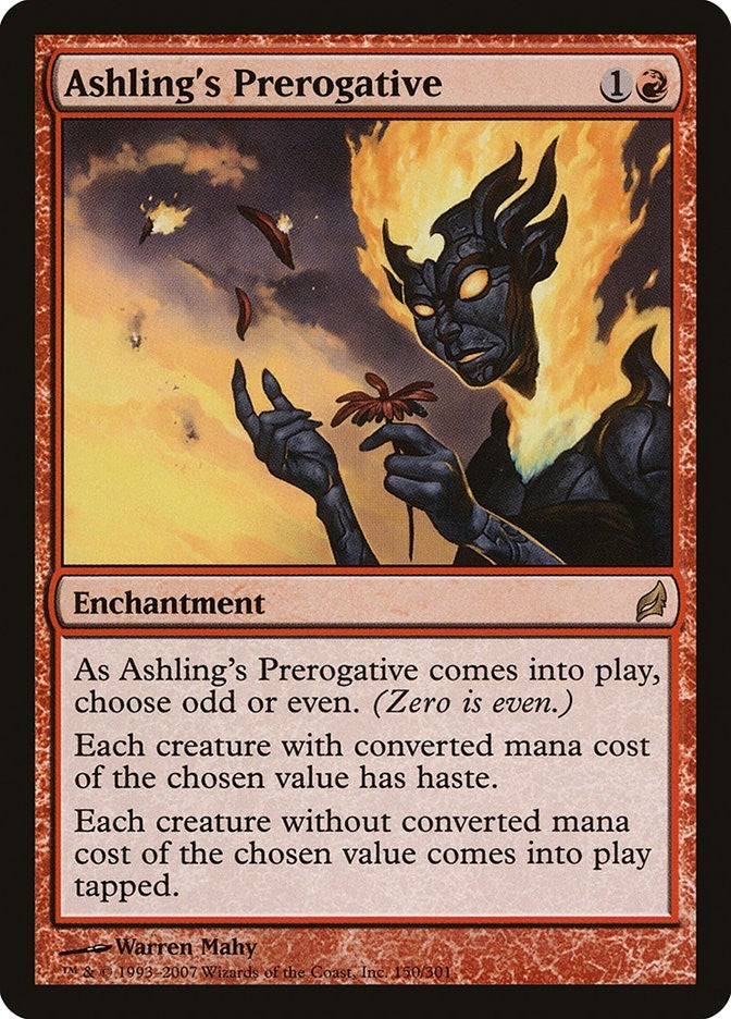 Ashling's Prerogative Lorwyn Excellent Magic MTG