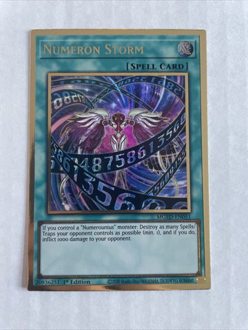 MGED-EN051 YUGIOH NUMERON STORM PREMIUM GOLD RARE YU-GI-OH