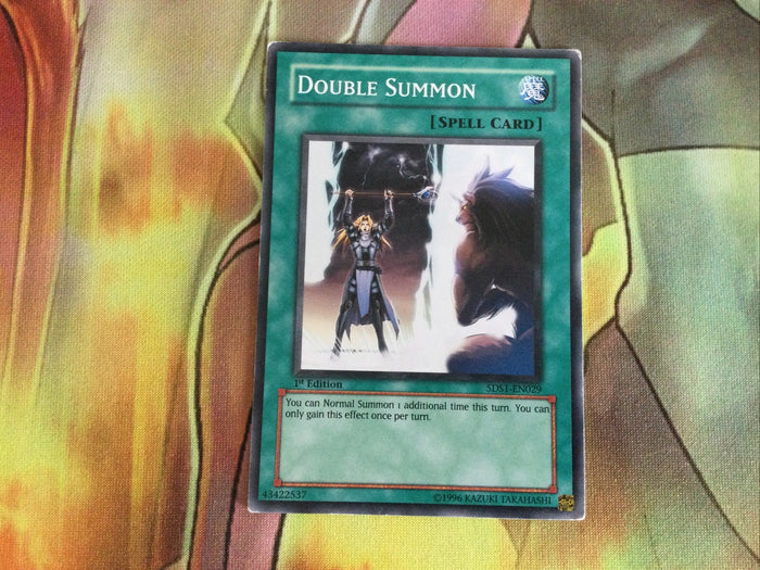 5DS1-EN029 Double Summon 1st Edition Mint YuGiOh Card