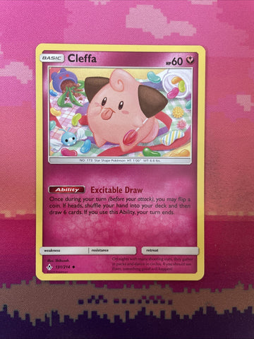 Pokemon Card Cleffa Unbroken Bonds Uncommon 131/214 Near Mint