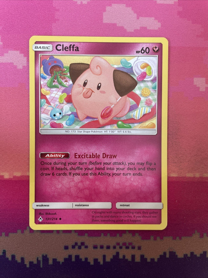 Pokemon Card Cleffa Unbroken Bonds Uncommon 131/214 Near Mint