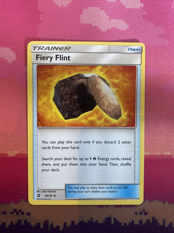 Pokemon Card Fiery Flint Dragon Majesty 60/70 NM