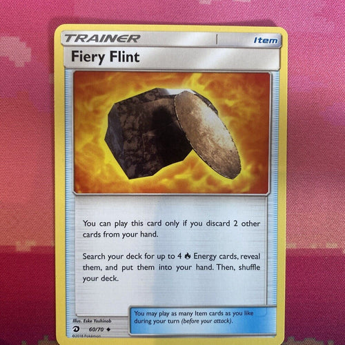 Pokemon Card Fiery Flint Dragon Majesty 60/70 NM