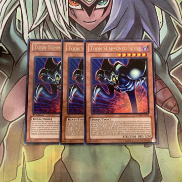 LCYW-EN106 x3 Toon Summoned Skull Rare Excellent Condition Yugioh