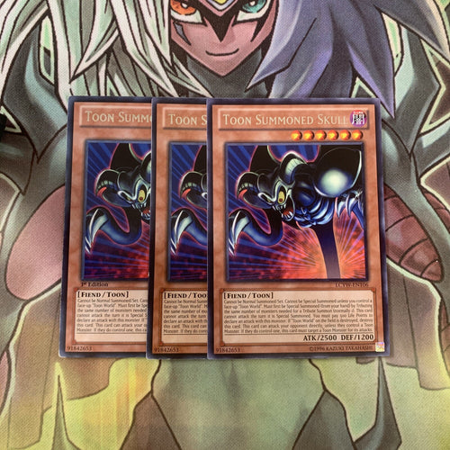 LCYW-EN106 x3 Toon Summoned Skull Rare Excellent Condition Yugioh