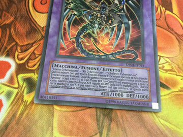 DP04-IT014 Yugioh Cyberdark Dragon -(super Rare - VG) ITALIAN (back)