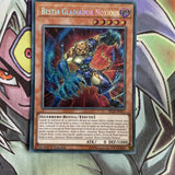 BLLR-SP021 Gladiator Beast Noxius Secret Rare SPANISH 1st Edition NM Yugioh Card
