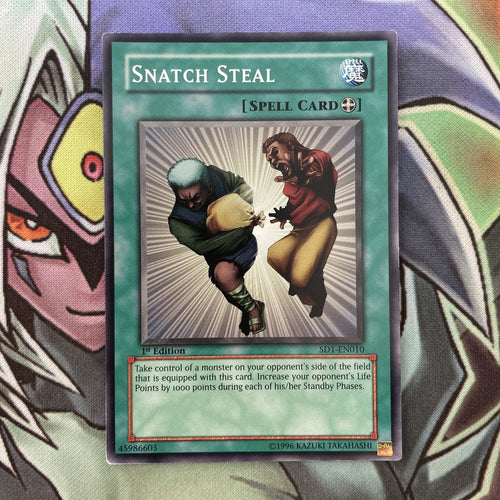 SD1-EN010 Snatch Steal Common 1st Edition NM Yugioh Card