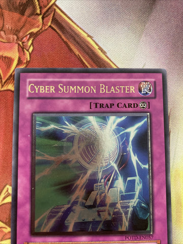 POTD-EN057 Cyber Summon Blaster Ultimate Rare Yugioh Card (back)