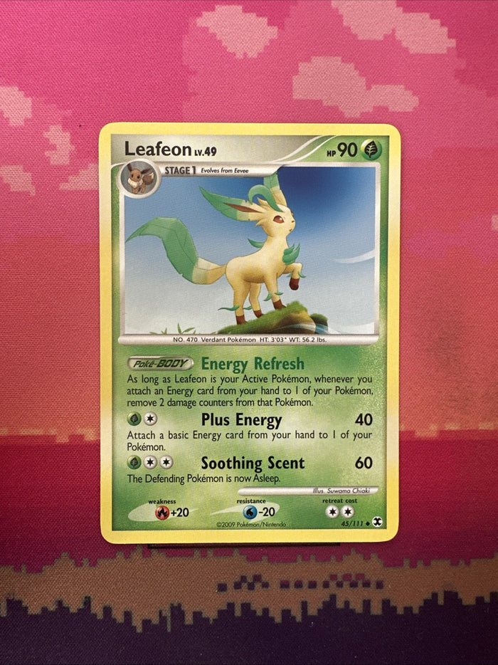 Pokemon Card Leafeon Rising Rivals Uncommon 45/111 NM