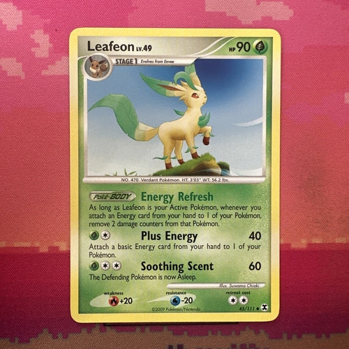 Pokemon Card Leafeon Rising Rivals Uncommon 45/111 NM