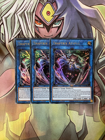 SDBT-EN043 x3 Traptrix Atypus Ultra Rare Excellent Condition Yugioh