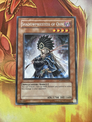 PTDN-EN024 Shadowpriestess of Ohm Rare mixed Editions YuGiOh
