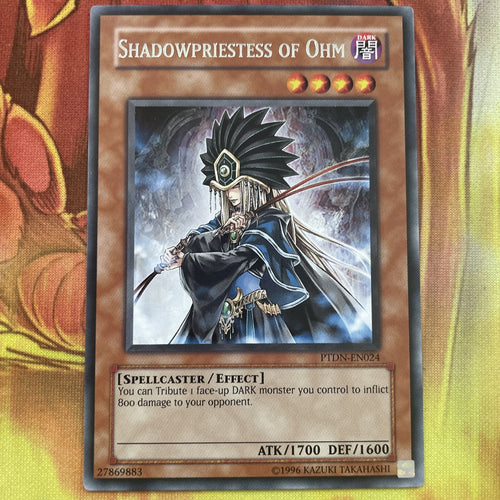 PTDN-EN024 Shadowpriestess of Ohm Rare mixed Editions YuGiOh