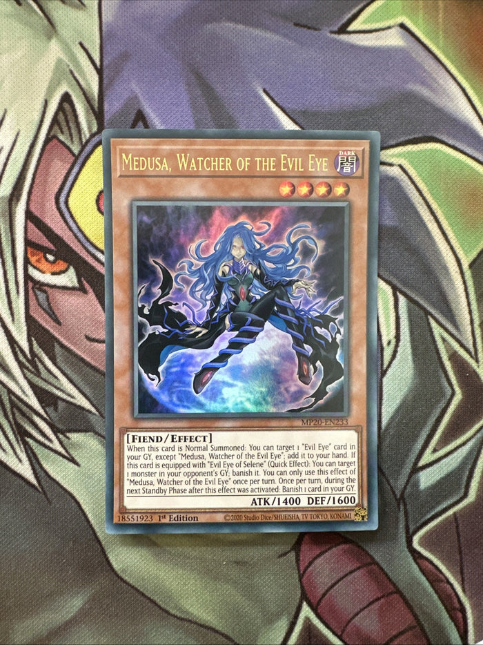 MP20-EN233 Medusa, Watcher Of The Evil Eye Ultra Rare 1st Edition NM Yugioh Card