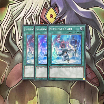 PEVO-EN040 x3 Summoner's Art Super Rare Excellent Condition Yugioh