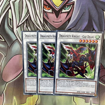 HAC1-EN163 x3 Dragunity Knight - Gae Dearg Common  Excellent Condition Yugioh
