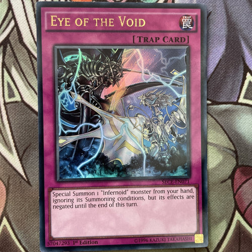 SECE-EN071 Eye Of The Void Secret Rare 1st Edition NM Yugioh Card
