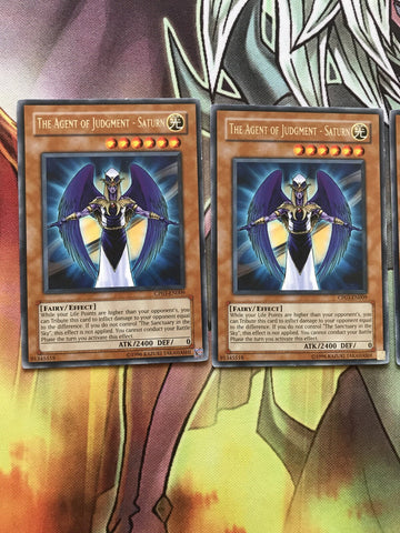 CP03-EN009 3x (P) The Agent of Judgment - Saturn - Rare - Promo Edition Yugioh (back)