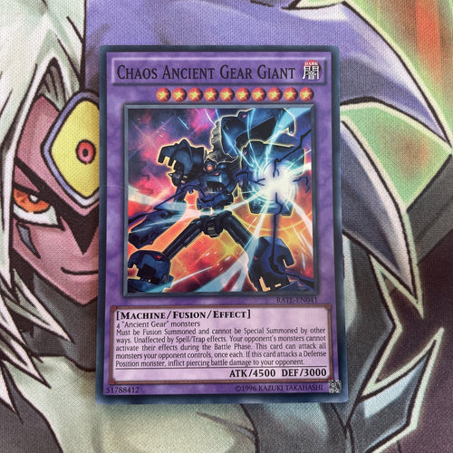 RATE-EN041 Chaos Ancient Gear Giant Super Rare UNL Edition NM Yugioh Card