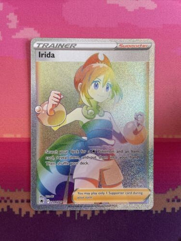 Pokemon Card Irida 204/189 Rainbow Rare Astral Radiance Near Mint