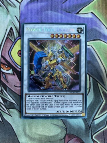 HAC1-EN177 Power Tool Dragon Secret Rare 1st Edition NM Yugioh Card