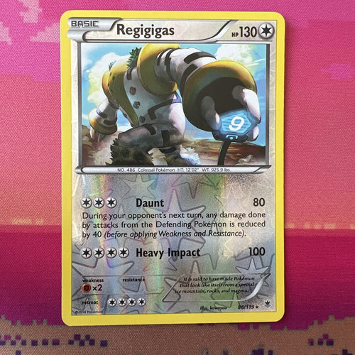 Pokemon Card Regigigas Phantom Forces Reverse Holo Rare 86/119 Near Mint