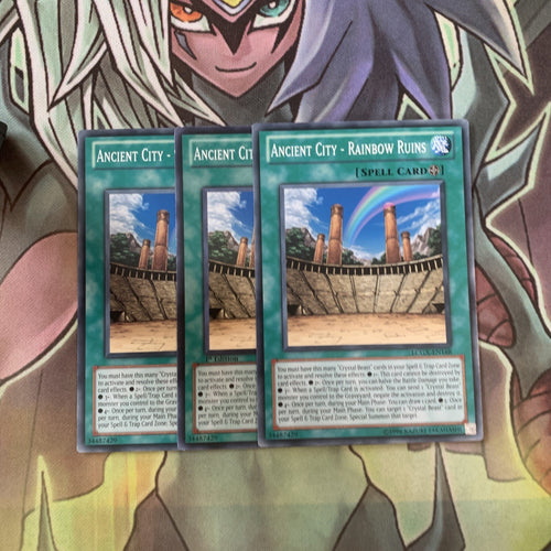 LCGX-EN168 x3 Ancient City - Rainbow Ruins Common Excellent Condition Yugioh