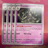 Pokemon Card x4 Dusclops Shrouded Fable 019/064 Common NM