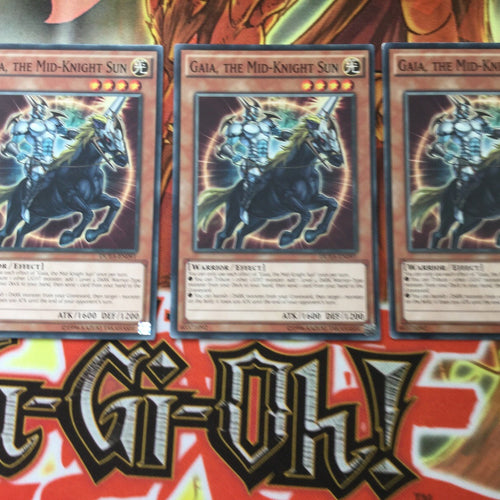 DUEA-EN091 Yugioh 3x Gaia, The Mid-Knight Sun (Mixed)