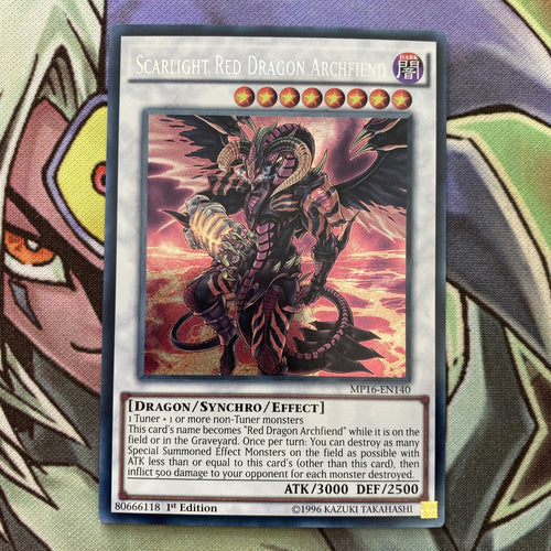 MP16-EN140 Scarlight Red Dragon Archfiend Secret Rare 1st Edition NM Yugioh