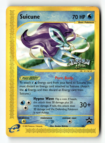 Pokemon Card Suicune LP WoTC Promo 53