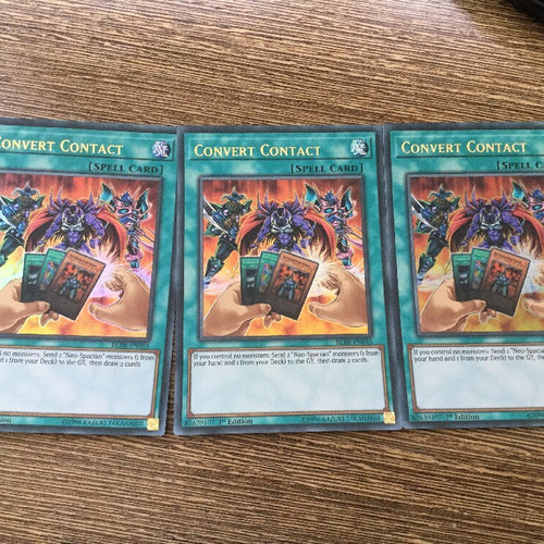 BLRR-EN055 3x Convert Contact Ultra Rare 1st Edition YuGiOh Cards