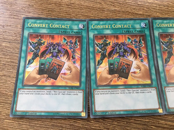 BLRR-EN055 3x Convert Contact Ultra Rare 1st Edition YuGiOh Cards (back)