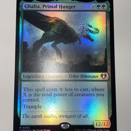 Ghalta, Primal Hunger - Commander Masters FOIL Excellent Magic MTG