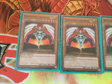 SR05-EN008 3 x BOUNTIFUL ARTEMIS - 1st EDITION YuGiOh NEW (back)
