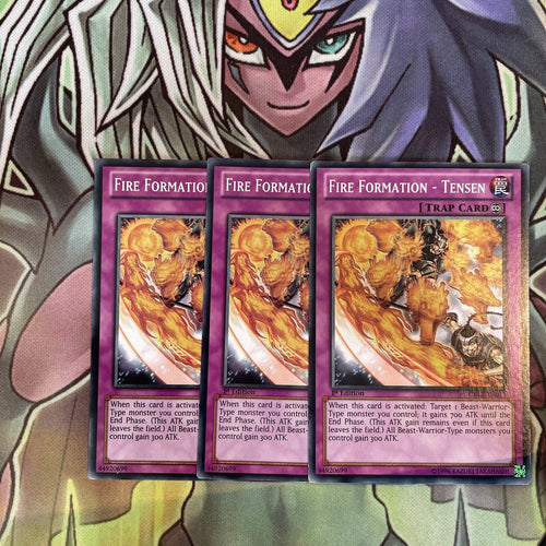 CBLZ-EN071 x3 Fire Formation - Tensen Common Excellent Condition Yugioh