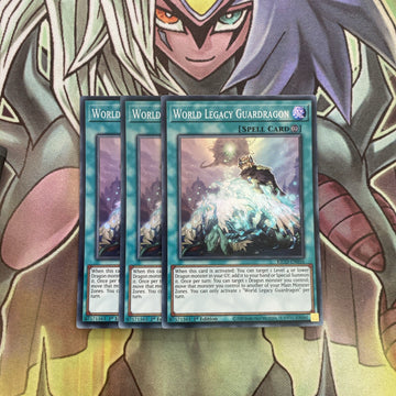 KICO-EN056 x3 World Legacy Guardragon Super Rare Excellent Condition Yugioh